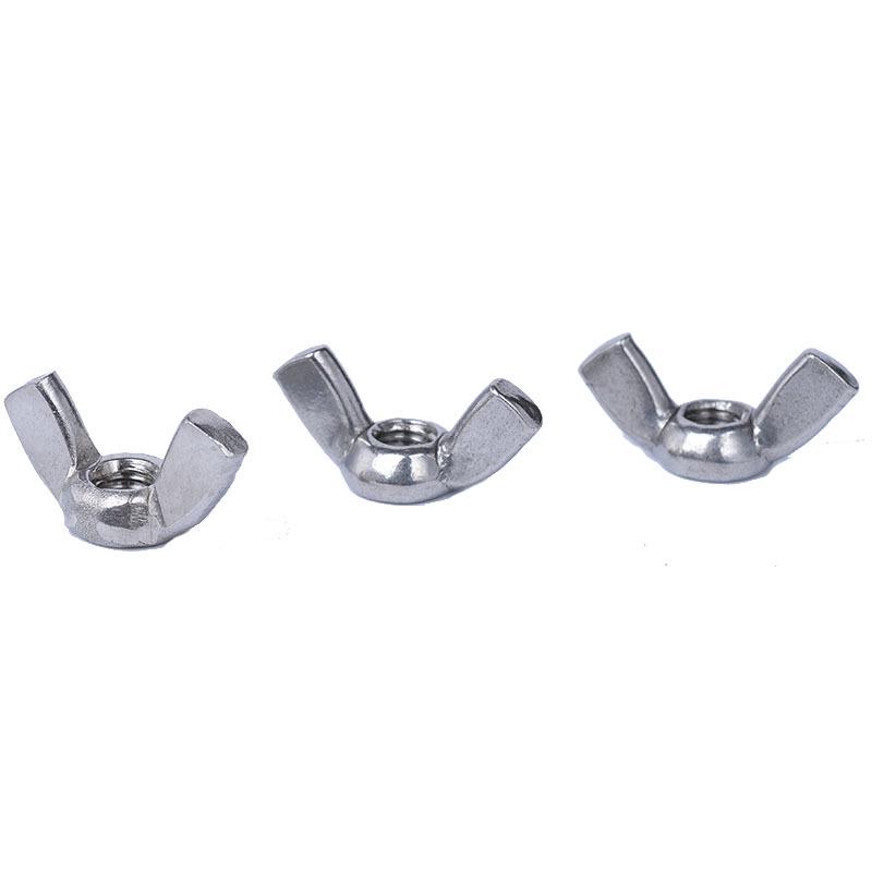 304 Stainless Steel Wing Nut GB62 Hand-Tightened Butterfly Nut Fastener M3-M12