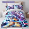 Dragon Ball Magical Stars Glow Bedding Set Anime Duvet Cover Polyester Soft Comforter Bedroom Set -QJY