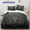 MayanMagicTotems Pattern Bedding Quilt Set Quilt Cover Pillowcase Home Decoration Birthday Gift (1 * Duvet Cover + 2 * Pillowcase, Without Core)