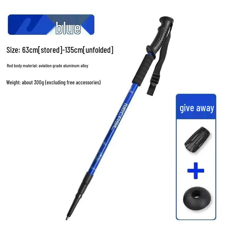 Телескопические алюминиевые треккинговые палки: Многофункциональное снаряжение для походов для мужчин и женщин