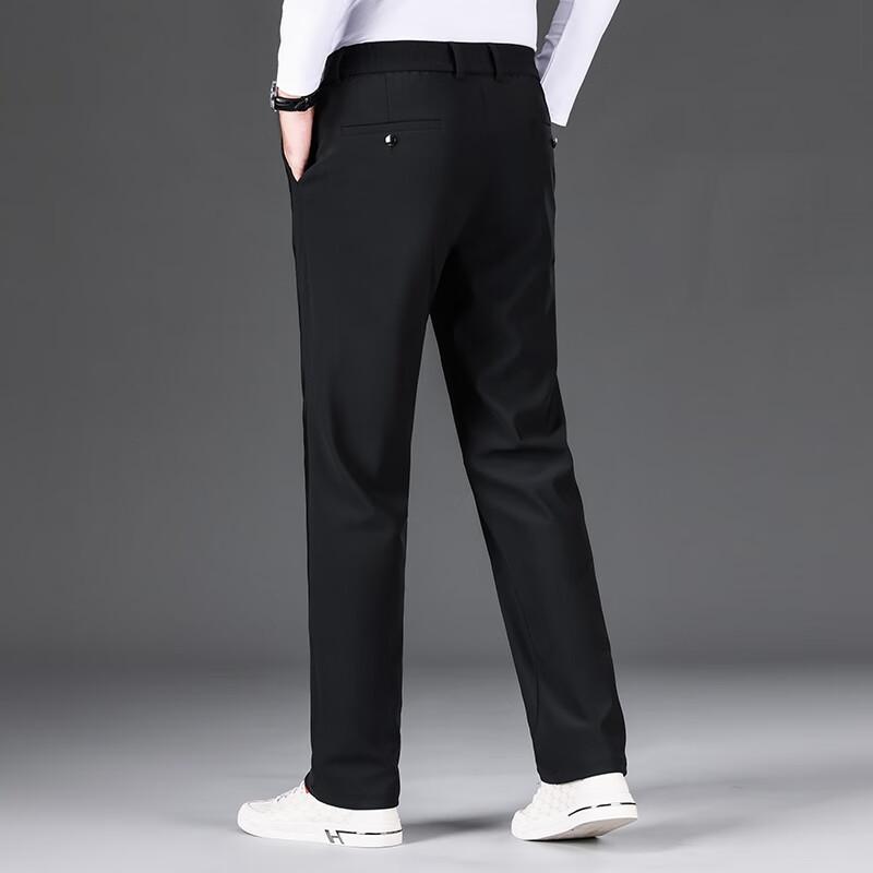Men's Fleece-Lined Straight-Leg Casual Pants