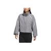 Adidas Fustl W P Jkt2 Stand Collar Loose Comfortable Sports Casual Jacket Women Jackets Gray JM6196
