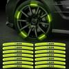 Car Bike Motorcycle Wheel Hub Reflective Stickers For 13 5 Series F20 F21 F22 E87 E88 E90 E60 G30 E84 F10 F30 M X1 X3 X4 GT