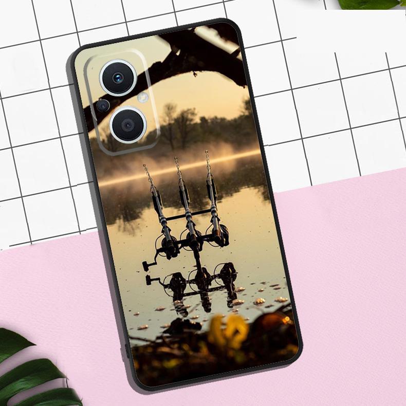 Carp Fishing Fish Case For OPPO Reno 13F 12F 11F 8T 7 8 10 11 12 13 Pro OPPO Find X8 X6 Pro X3 X5 Lite Cover
