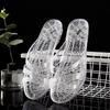 2024 New Arrival Fashion Slides Womens Jelly Flats Shoes Transparent Sandals Anti-slip Round Female Casual Non-slip Woman Sandal