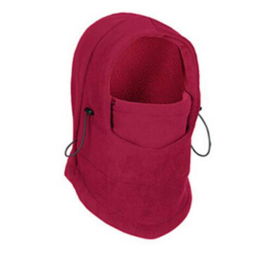 Zimowa kominiarka 6 w 1 Face Miękka czapka Kaptur z polaru Ciepła maska do jazdy na nartach