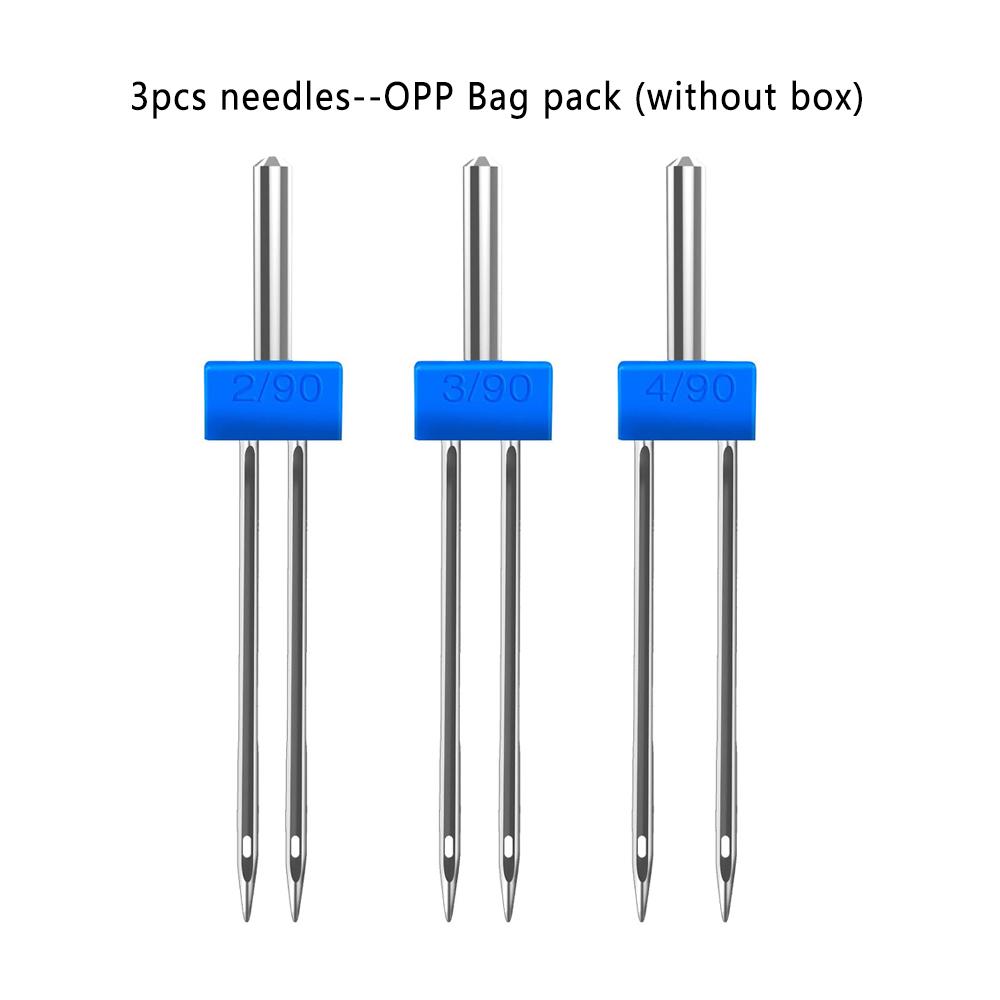 9/3PCS Sewing Machine Needles Double Twin Needles 2.0/90 3.0/90 4.0/90 Sewing Needles for Most Household Sewing Machine