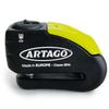 Artago 30x10 Motorcycle Disc Lock with or Without 120dB Alarm 5mm SRA 10mm Double Lock Hardened Moto Wheel Brake Lock High-End + Touch-Free,
