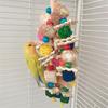 Bird Toy Parrots Chewing Toy Birdcage Block Tearing BiteToy Small Medium Birds Cage Wooden Puzzle for Lovebirds Conures