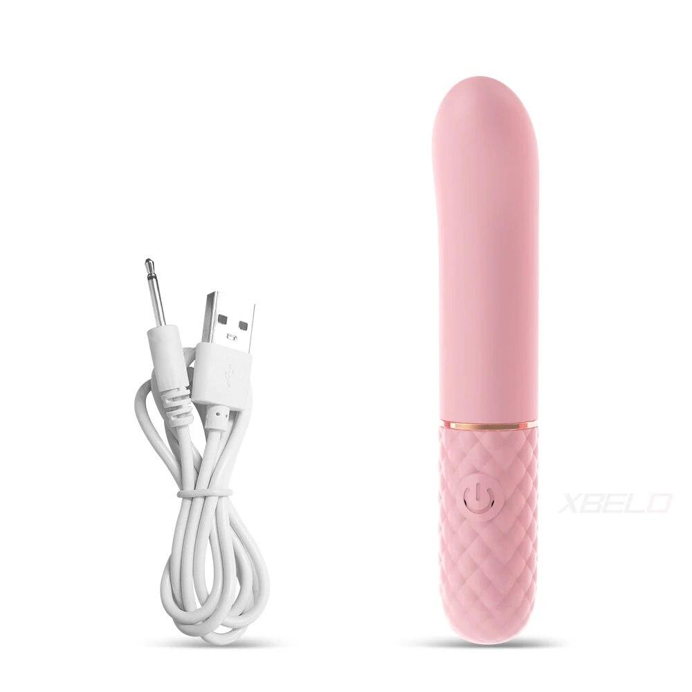 Quick Orgasm Mini Bullet Vibrator for Women 10 Modes Clitoris Stimulator Rechargeable Female Adult Goods Masturbation Sex Toys