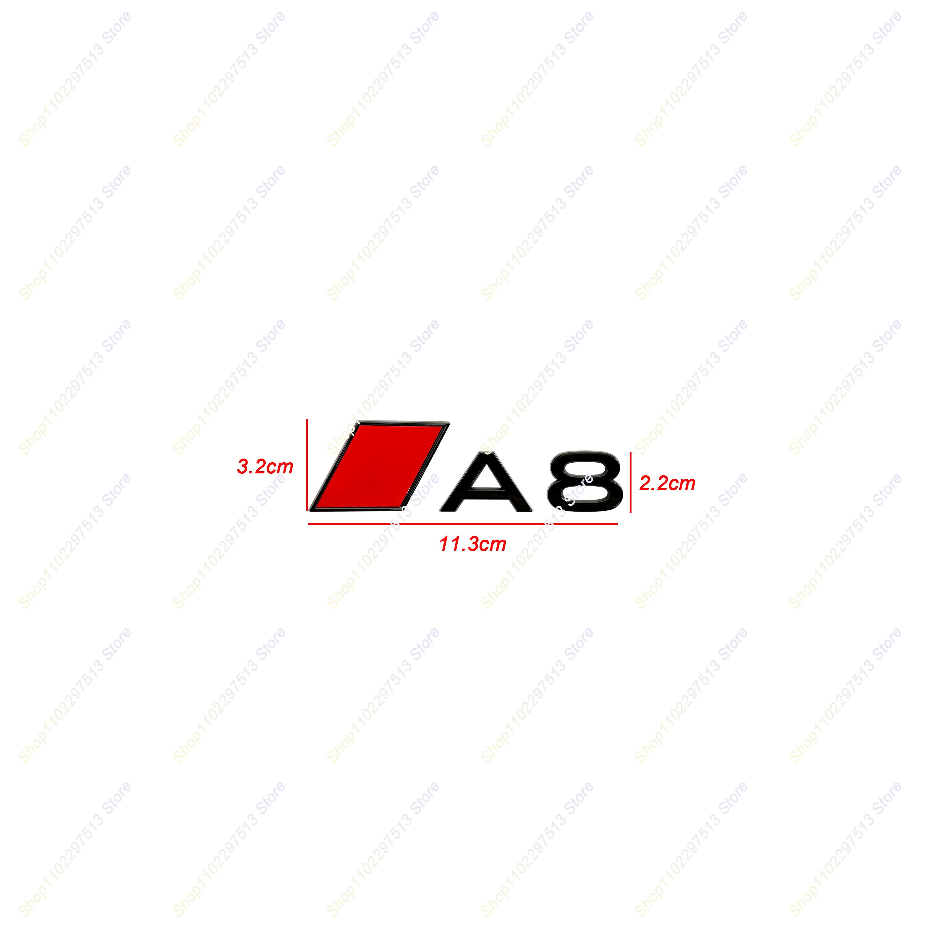 

1 шт. A3 A4 A5 A6 A7 A8 Новий Автомобільний Значок-Наклейка на Крило Емблема Аксесуари 3D Стереоскопічні Літери Емблема Для Серії A3 A4 A5 A6 A7 A8 Red Block