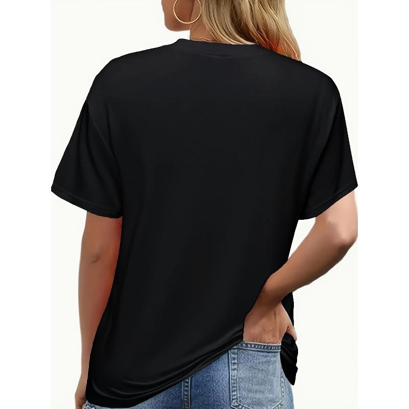 Women's "Being A Grandma" Letter Print Tee Comfy Casual Short Sleeve Crew Neck Everyday Stylish Layering Top