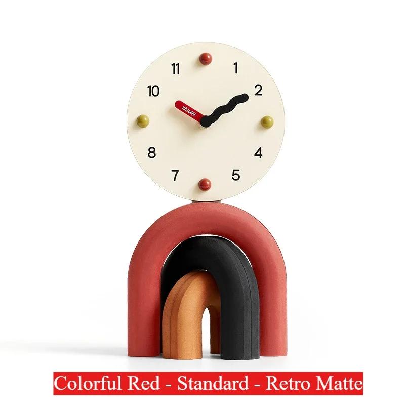 Living Room Desktop Decoration TV Cabinet Foyer Creative Home Minimalist Table Clock Decoration