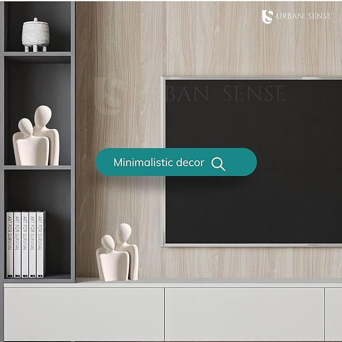 Couple Family Statue | Ceramic Thinker Sculpture | Home Decor Items for Living Room Show Piece | Table Artifact (Hugging Couple)