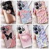 Cover For Infinix Smart 8 X6525 Back Casing Smart8 Colorful Butterfly Flower Luxury Painting Phone Case Transparent Soft TPU