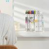 Simple Plastic Bookends Solid Color Double Layer File Storage Shelf Large Capacity Desktop Book Holder Student Supplies