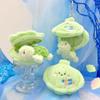 Kawaii Ocean Animal Plush Keychain Simulation Small Turtle Pendant Fluffy Whale Keyring  Children