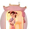 Traditional Chinese Girl Figurine Night Lamp Ornament Home Decors Creative