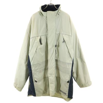 Old Batting Jacket L Beige Back Fleece Men's Used