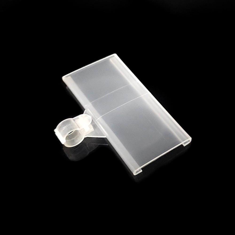 10Pcs Translucent Price Tag Holder Plastic Sign Card Holder Practical Price Display Card  Wire Shelf