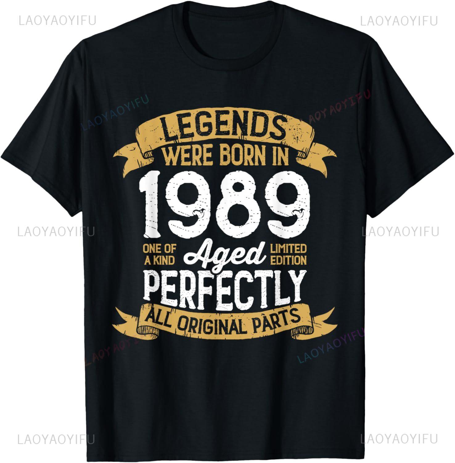 Vintage 1989 Limited Edition Shirt 36 Year Old 36th Birthday TShirt Print Original Design Gifts T Shirts Funny Shirt Camiseta S