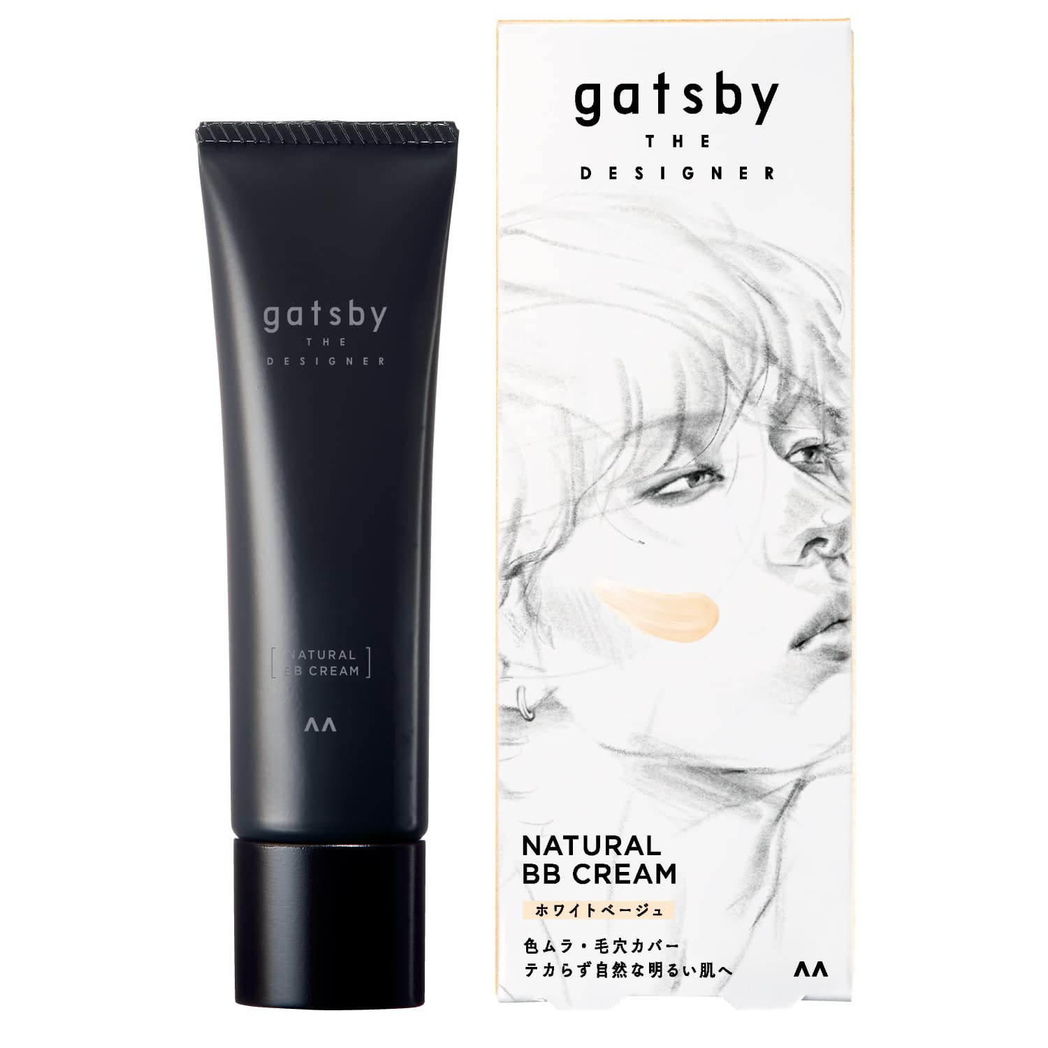 

Gatsby The Designer Natural BB White Beige Cosmetics For Acne and Pores Cream, [Men s Foundation] Scars, Redness,