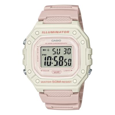 CASIO Standard Digitaluhr W-218HC-4A2V Unisex Günstige Casio Pink Beige Import