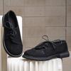 Large size platform four seasons new thick heel strap comfortable British style small leather shoes