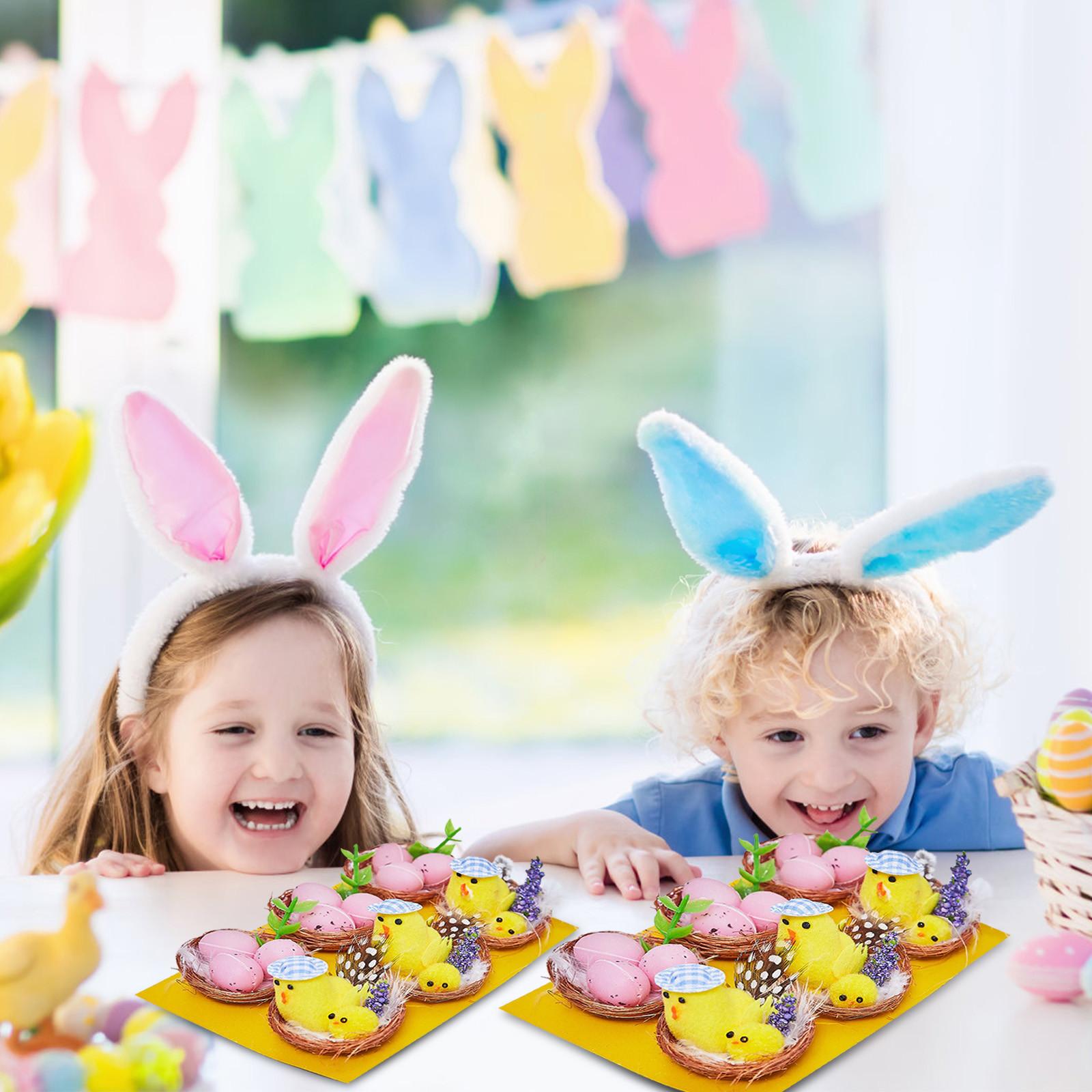 

Пасхальная детская персонализированная имитационная кукла-цыпленок, творческая игрушка для детского сада, кабина, имитация яиц, пасхальные забавные игрушки, 2 комплекта One Size