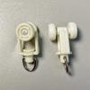 30 Pieces of Nano Curtain Track Plastic Silent Roller Shower Curtain Hook and Loop Curtain Hardware Accessories