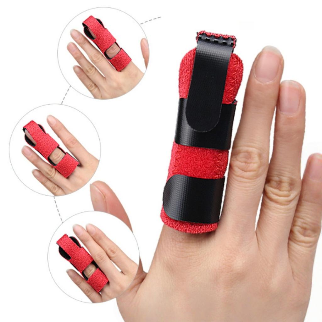 3Pcs Adjustable Finger Fixation Strap With Aluminum Strip Finger Fixing Band Straighten Brace Finger Splint Corrector Support