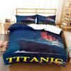 Movie Titanics Bedding Set 3D Printed Suitable for Bedroom Duvet Cover Set With Pillowcases Kids Home Textile