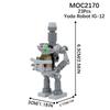 MOOXI Space Wars Series Robot Model MOC Brick DIY Diorama Adult Children Toys Building Block Set Montessori Gift Room Decoration