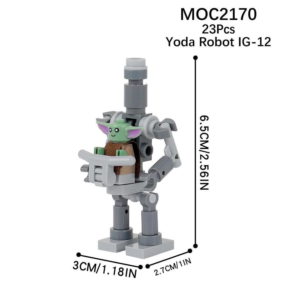 MOOXI Space Wars Series Robot Model MOC Brick DIY Diorama Adult Children Toys Building Block Set Montessori Gift Room Decoration