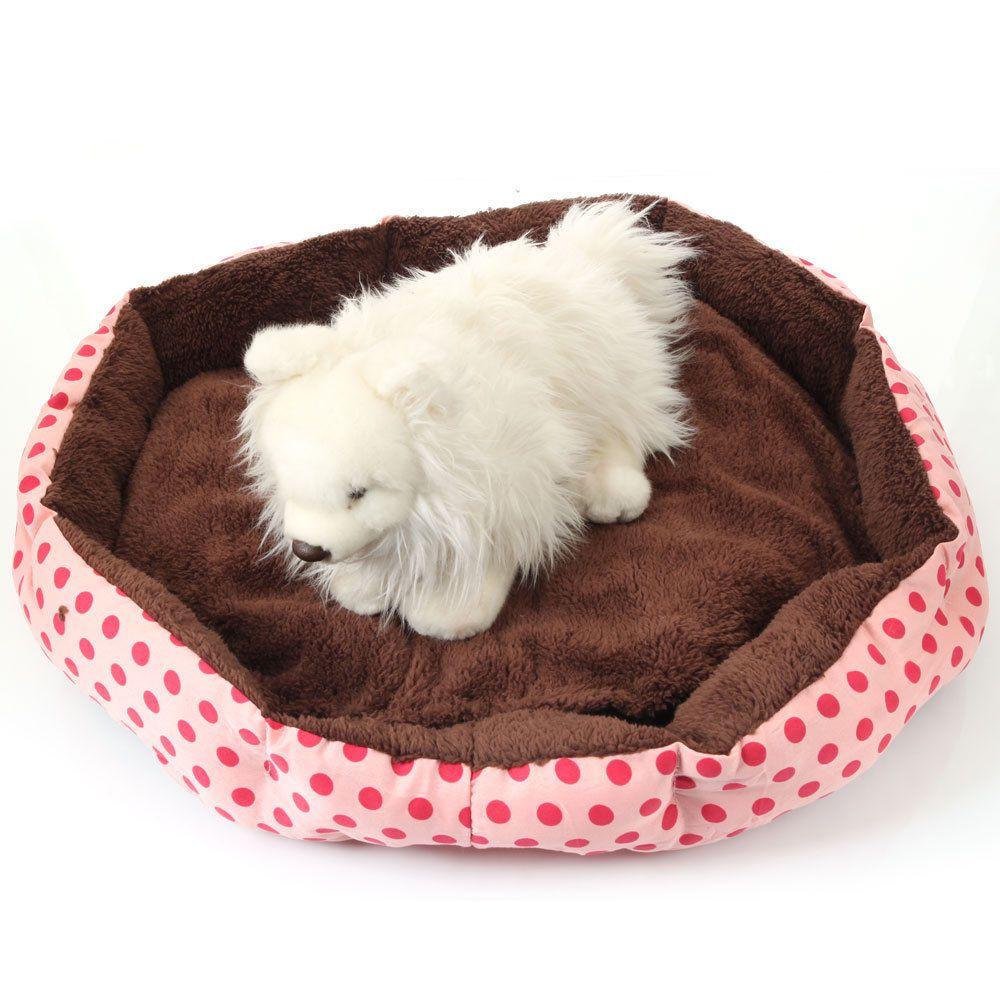 Pet Bed Smalllarge Dog Cat Bed House Kennel Doggy Warm Cushion Mat Blue Pink