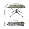 Faltbarer Campingtisch, Rolltisch, leichter Aluminium-Klapptisch, kompakter Picknicktisch für Angeln, Picknick und Grillen