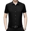 Men's Summer Hong Kong Style Loose Collar Top Men's Short Sleeved Shirt Men's Shirt