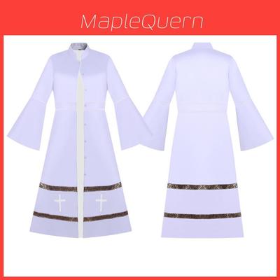 Mittelalterliche Kirchenpriester Robe Für Frauen Aus Polyesterstoff Für Cosplay Und Fantasy Rollenspiel