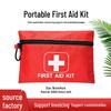 Portable Emergency First Aid Kit with Carabiner - Ideal for Home, Car, and Outdoor Use