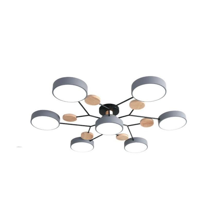 Nordic Living Room Lamp Macaron Ceiling Lamp Modern Minimalist Study Bedroom Lamp