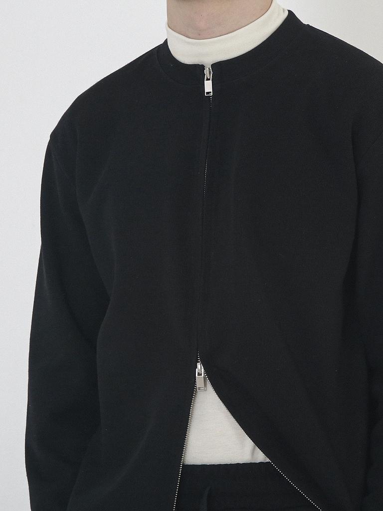 Chance'S Noi Essential Round Cardigan Zip-Up (Black)