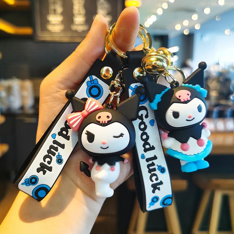 Sanrio Keychain Kuromiya Doll Accessory Car Keychain Couple's Bag Kawaii Cute Personalized Gifts Y2k Fashion Toys Anime Cartoon