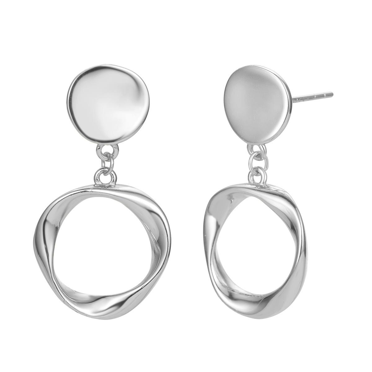 

S925 серьги Mobius женские модные легкие роскошные серьги-кольца нерегулярные серьги-гвоздики темперамент пожилые длинные 925 silver