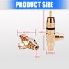 Gold Plated 1 Male To 2RCA Female Splitter Adapter Video Sound Two Way Connector Splitter Connector for Speaker