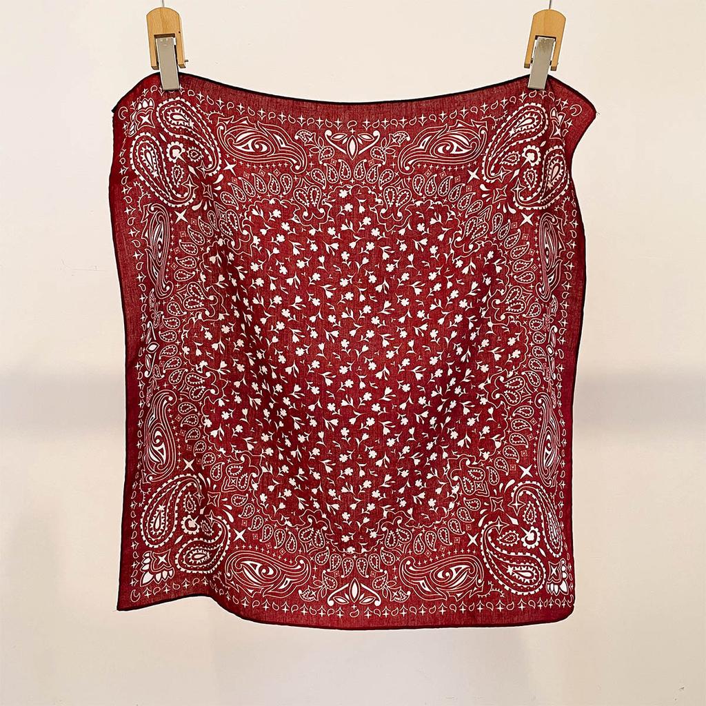 Spring and Summer New Cotton and Linen Feel Temperament Square Scarf High-end Feeling Outer Shawl Daily Travel Scarf Silk Scarf Headscarf