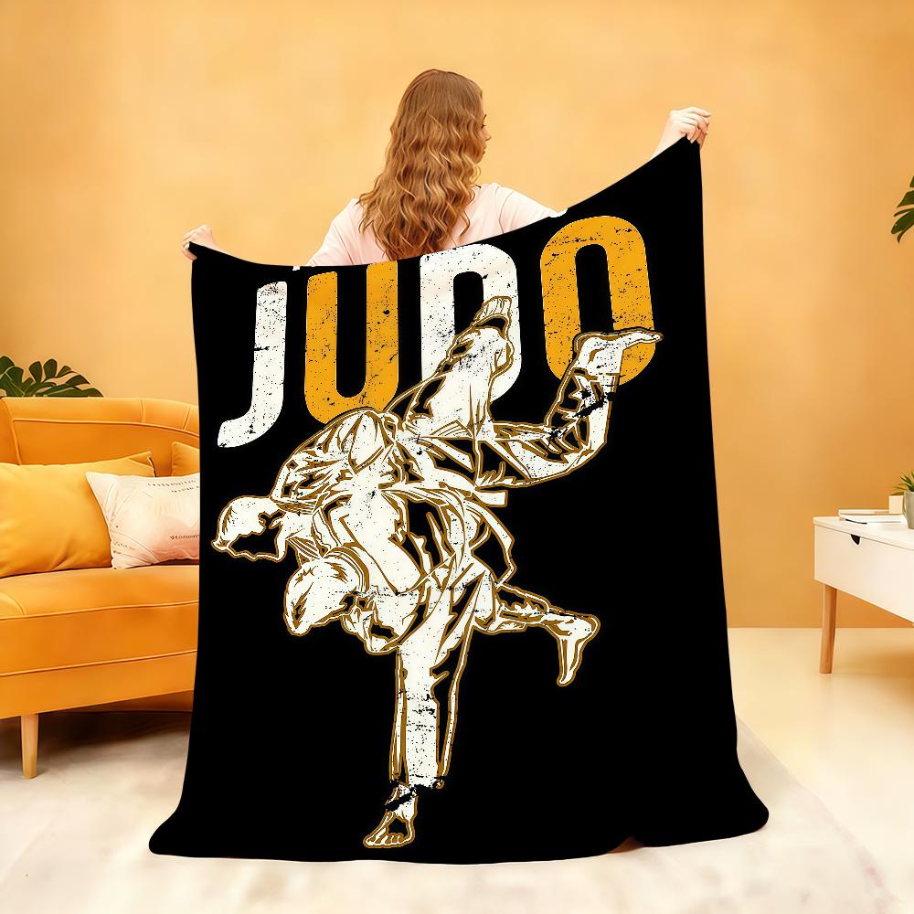 Sports Judo Martial Arts Blanket Soft Throw Blanket for Home Bedroom Bed Sofa Picnic Travel Office Rest Cover Blanket Gift