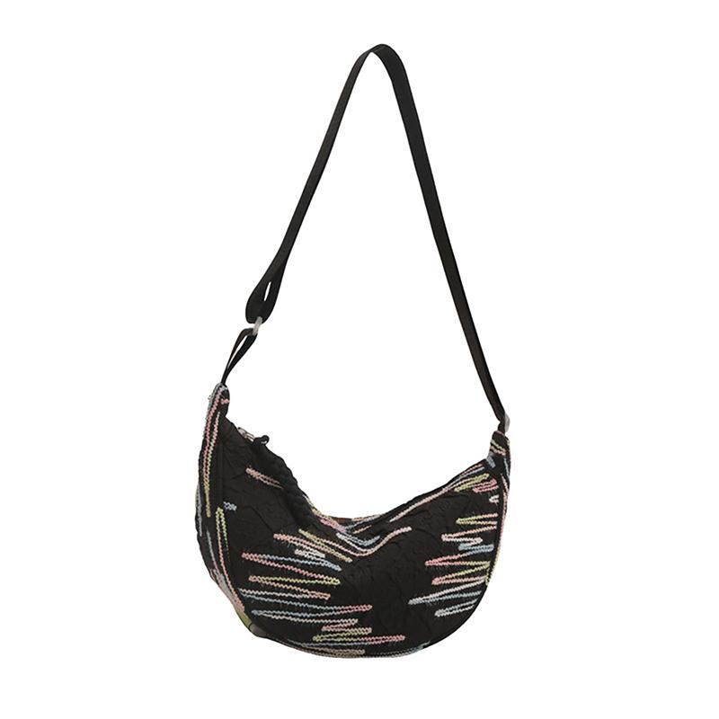 Nylon Messenger Crossbody Bags Trendy Ladies Dumpling Bag Casual Large Capacity Satchel Shoulder Bags
