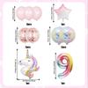 Unicorn Rainbow Birthday Balloons Princess Party Pink Pretty Giant Super Shape Girl Boy Balloon Party Supplies