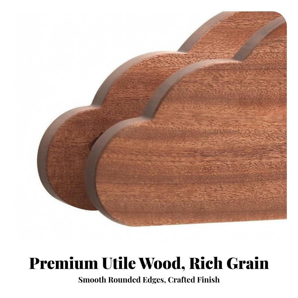 fluffyShaped Wooden Rack Durable Board Stand Easy to Clean