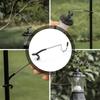 Camping Stainless Steel Lamp Holder Hook Portable Tent Pole Light Hanger Hunting Fishing Lantern Hanger Outdoor Camping Tools